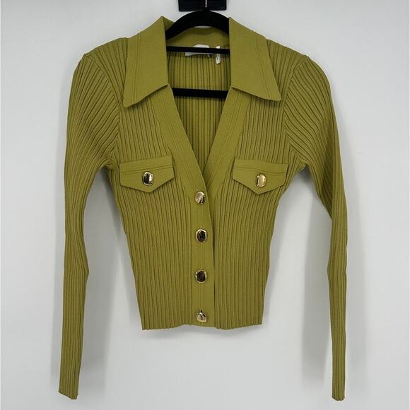 Sandro Axel Rib-Knit Cardigan - Picture 3 of 6